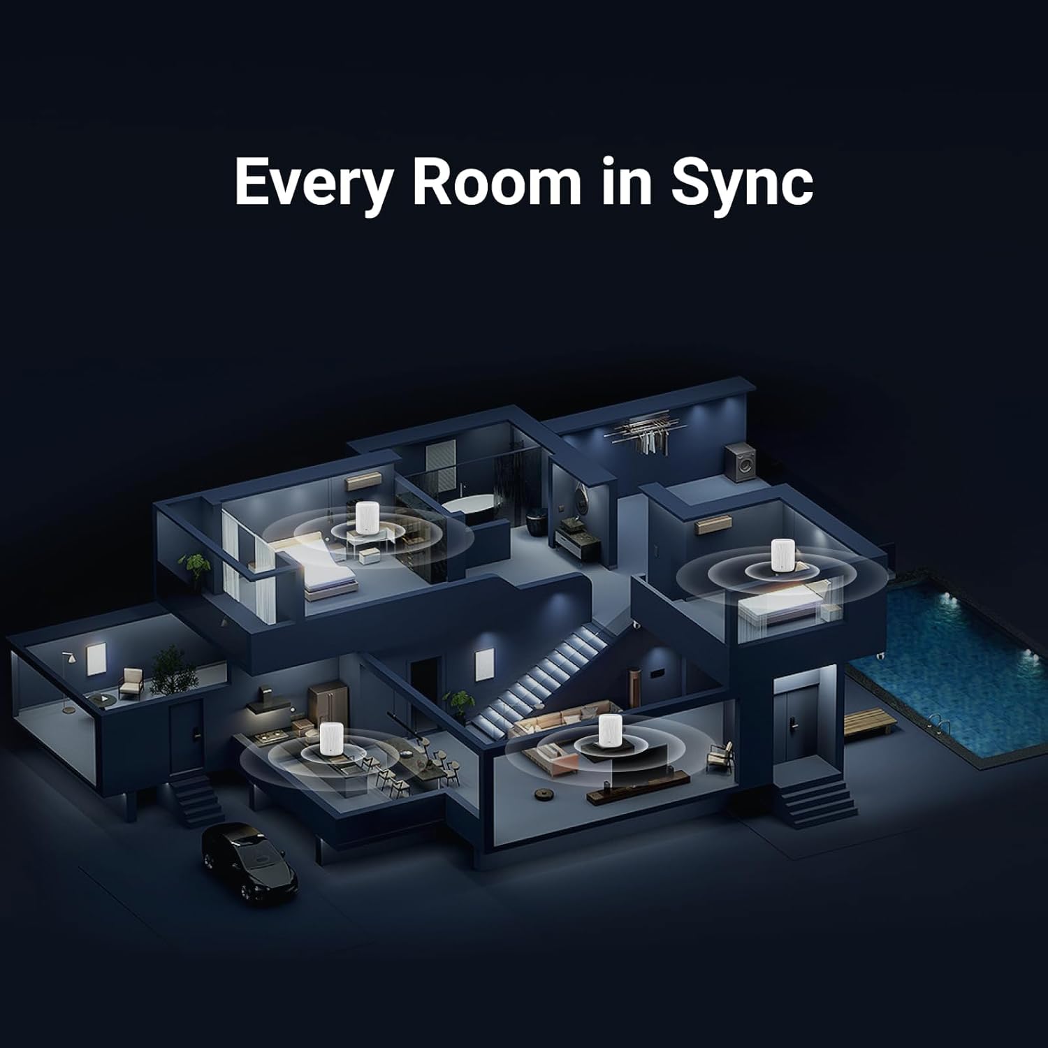 WiiM Sound Lite - Hi-Res 24-bit/192 kHz Audio with AI RoomFit™ Intelligence.