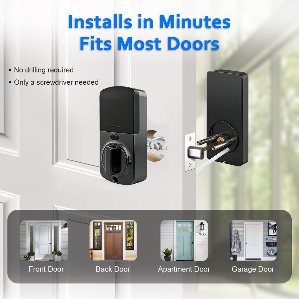 Guardian Pro - The Next-Gen Smart Deadbolt with Biometric Precision & App Control.