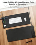 PowerPad - The Gen-2 Hybrid Desk Mat with Integrated 25W 3-in-1 Fast Charging.