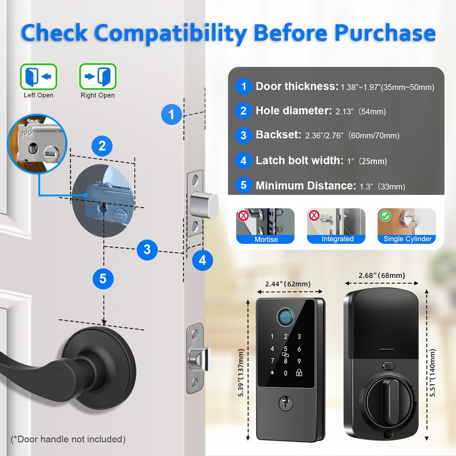 Guardian Pro - The Next-Gen Smart Deadbolt with Biometric Precision & App Control.