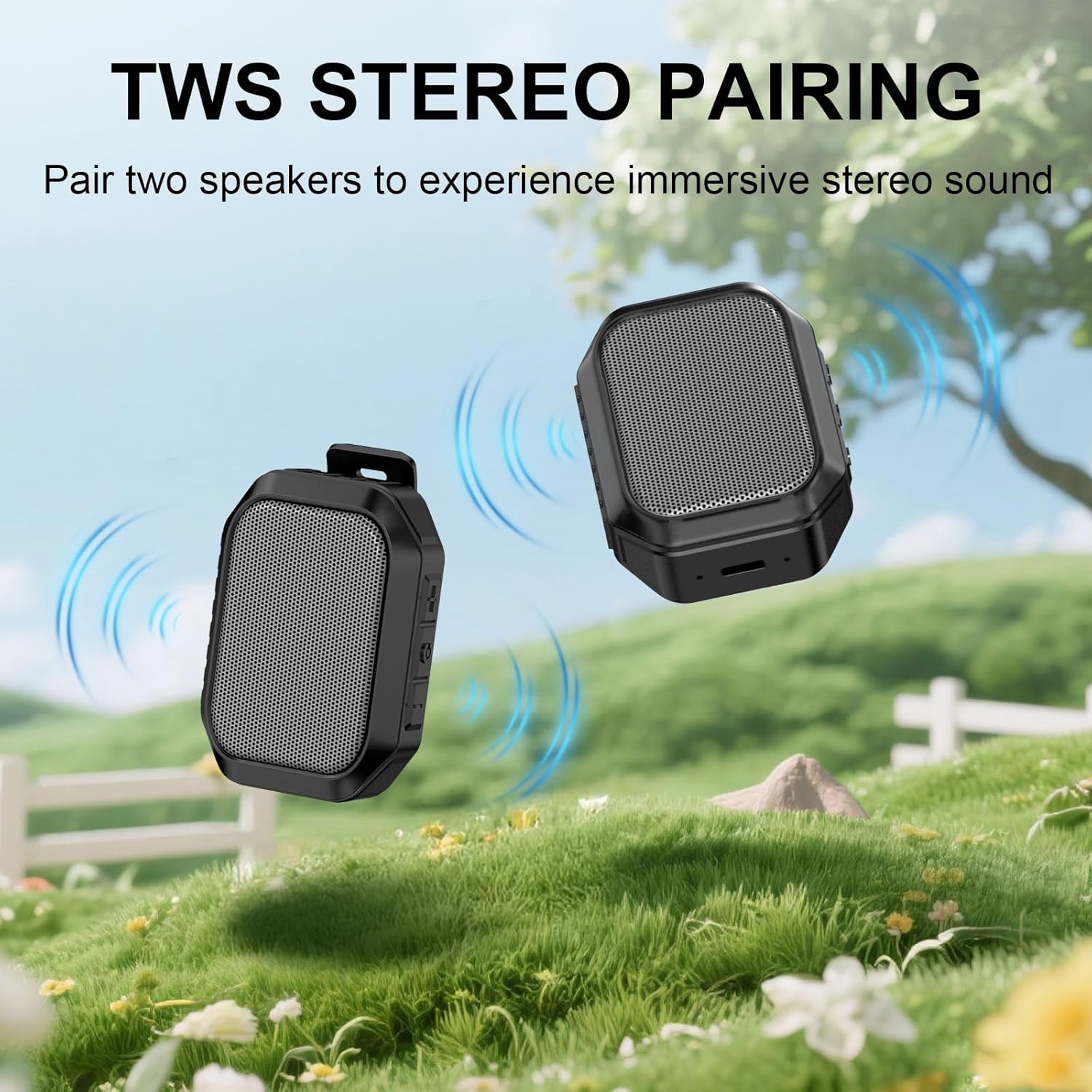 The Ultra-Portable IP67 Bluetooth Speaker with ENC Clarity.