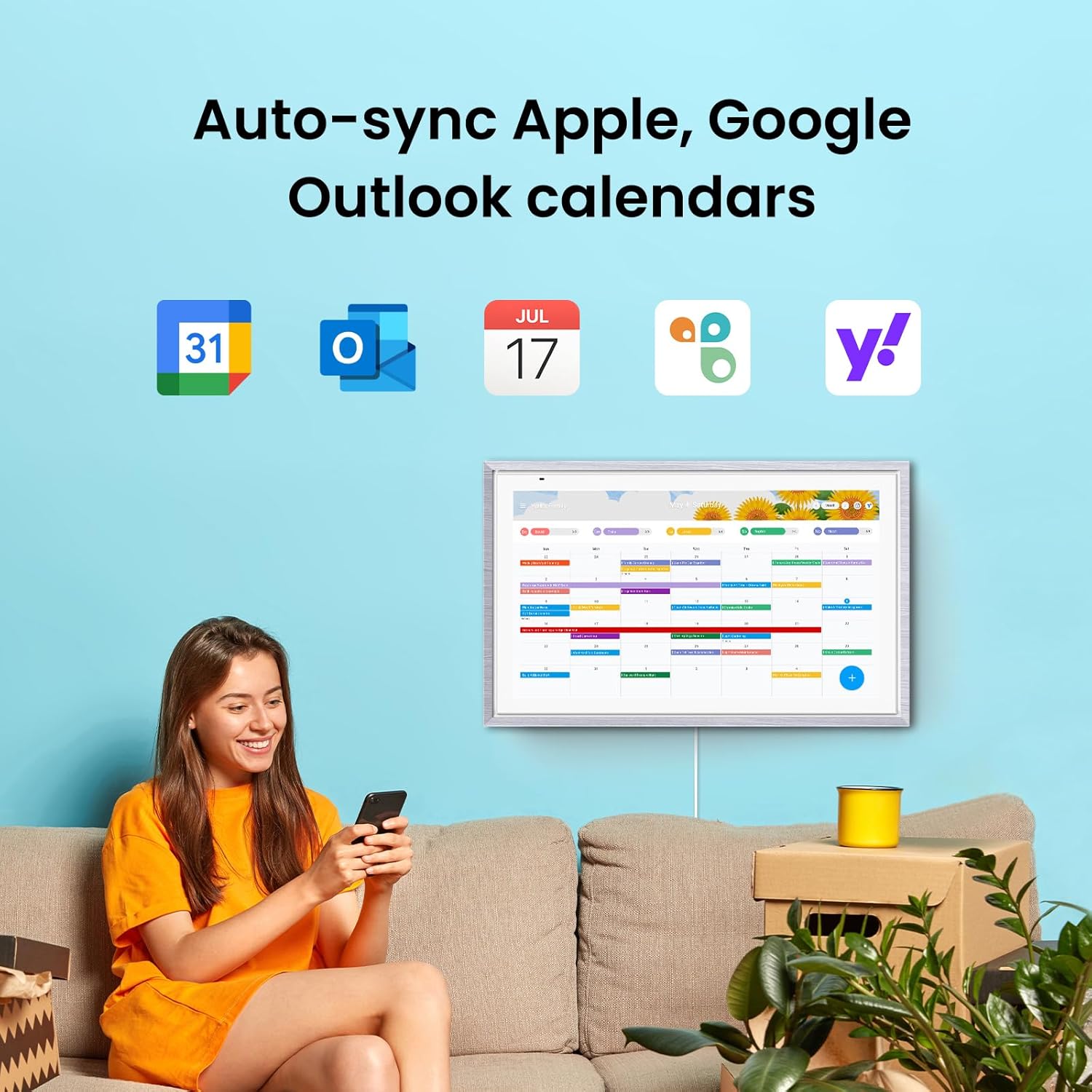 SyncWall - The 15.6” Smart Digital Calendar & Interactive Family Command Center.