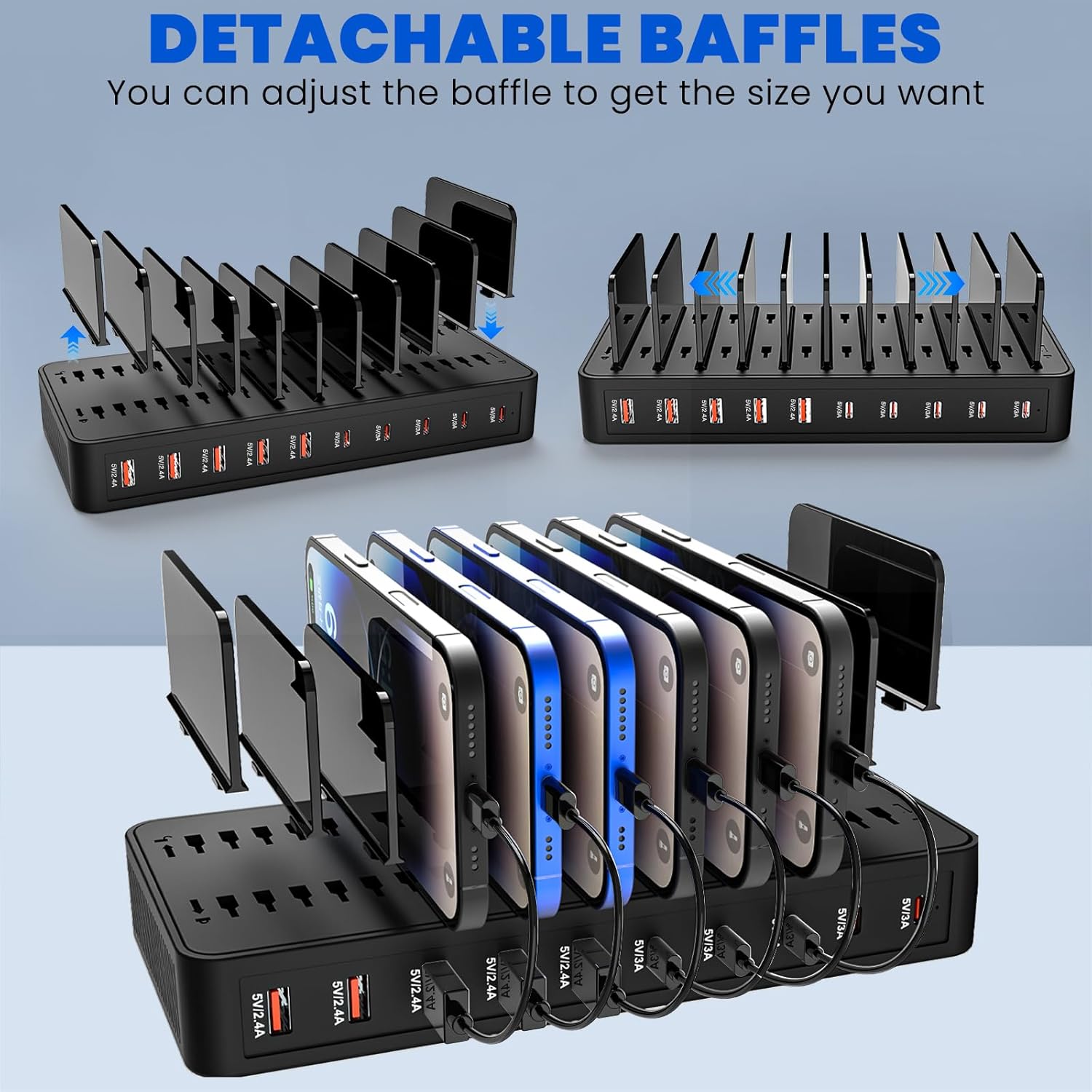 PowerStation 100W - The 100W Smart-IC Multi-Device Charging Station.