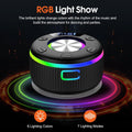 ShowerBeat - The Ultra-Waterproof IP7 Bluetooth Speaker with RGB Lights & Time Display.