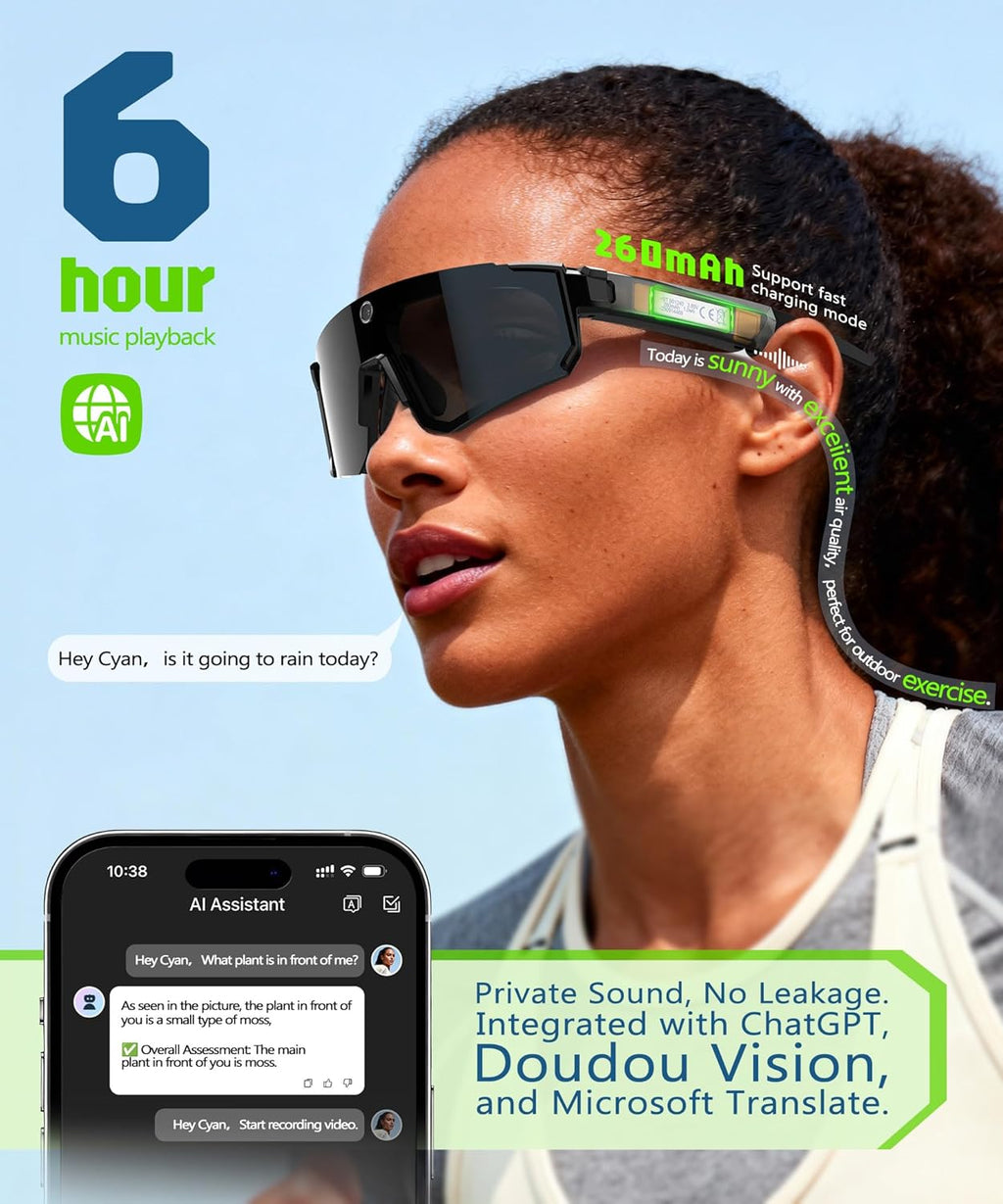 ProVIsion - The World’s First 4K AI Smart Glasses with EIS Stabilization.